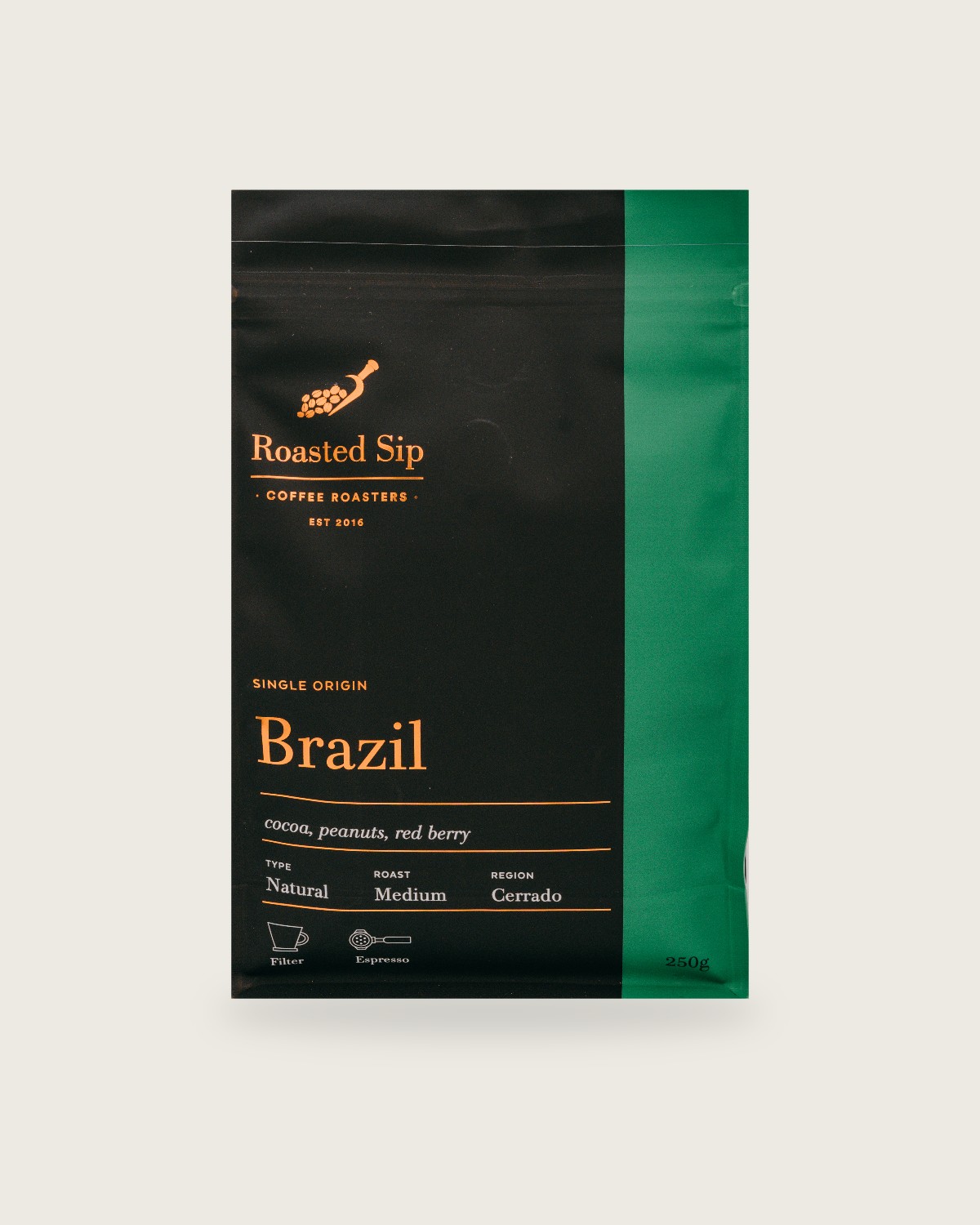 Brazil Cerrado single origin coffee bag