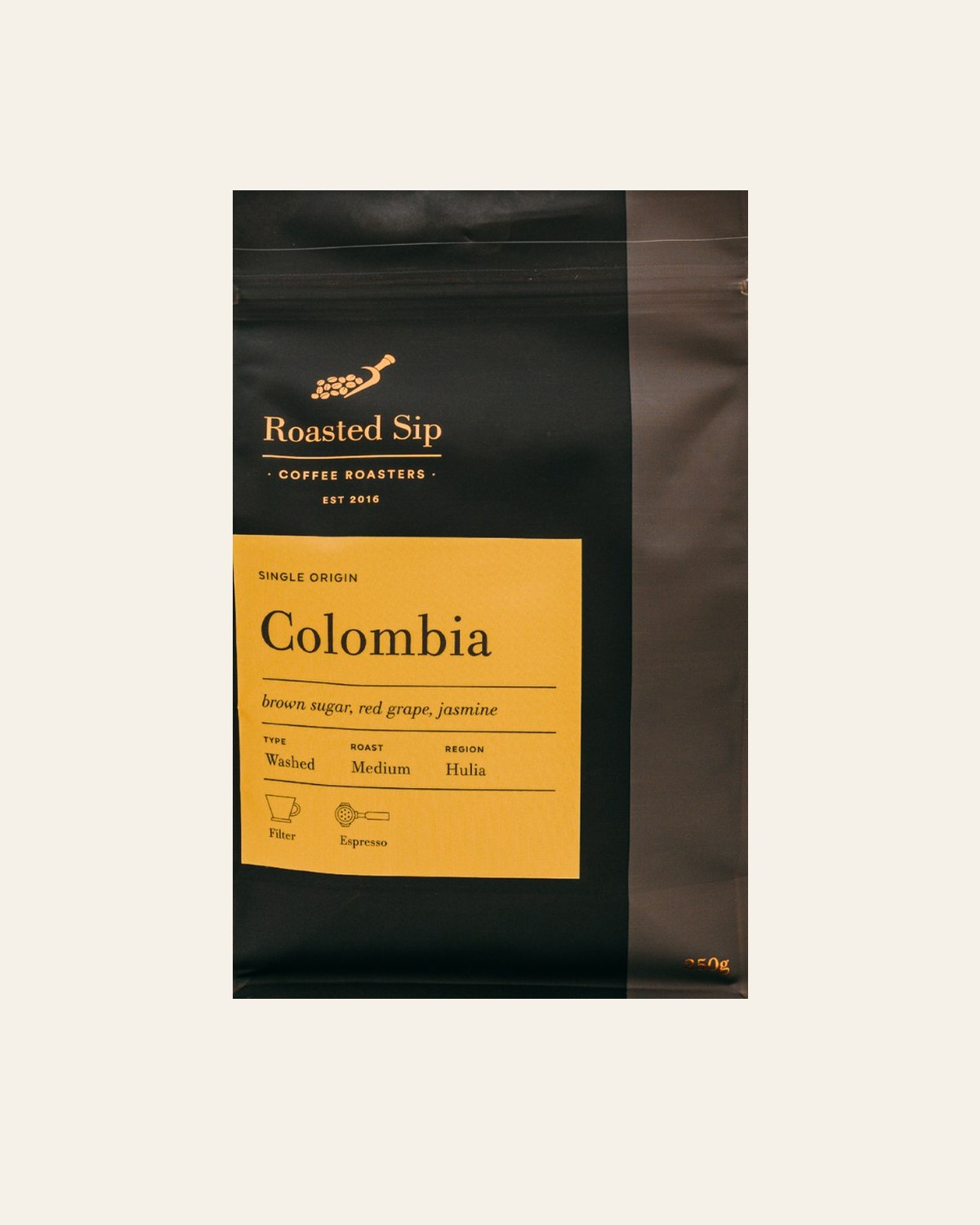 Colombia Huila single origin coffee bag